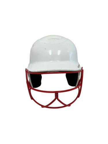 Used Boombah Bbh2 Jr Osfm Batting Helmet W Mask White 11692-s000152142