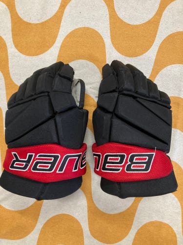 Black Senior Bauer Vapor Team Pro Gloves 14" Pro Stock (New)