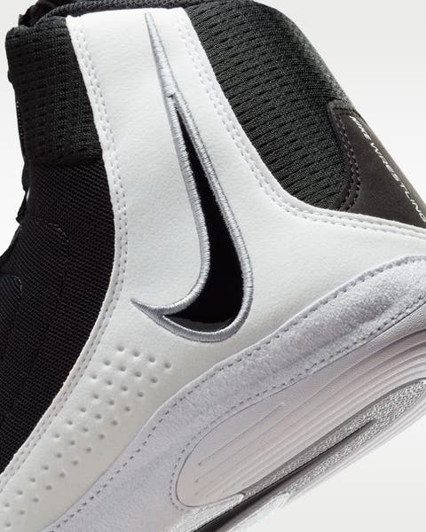Nike Inflict 4 Black White Wrestling Shoes HM9674-001 Men display picture 1