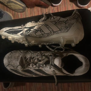 White Men's Size M 10.5 (W 11.5) Adult Adidas Low Top (Used)