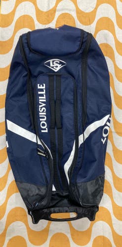 Blue Louisville Slugger Wheeled Baseball.Bag