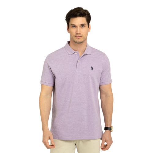 U.S. Polo Assn. Polo Shirt Men's Purple Cotton Pique Short Sleeve Golf JAX1621