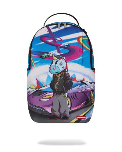 Sprayground Myth Life Dlxsr Backpack Unisex Blue Shoulder Strap Outdoor SPR251