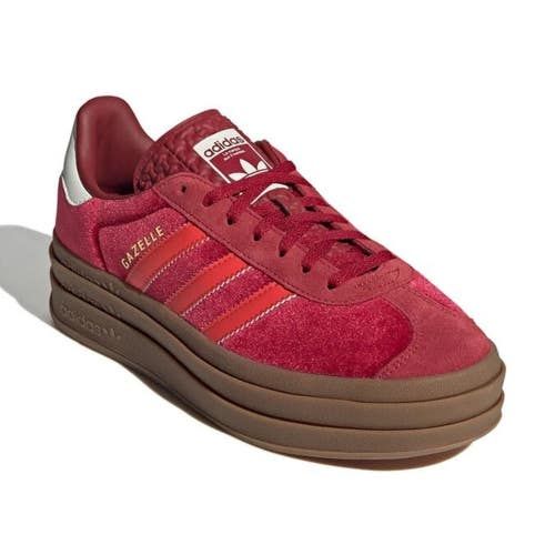 Adidas Gazelle Bold IG4388 Sneakers Women's 7 Red Velvet Lifestyle Shoes RHS8583