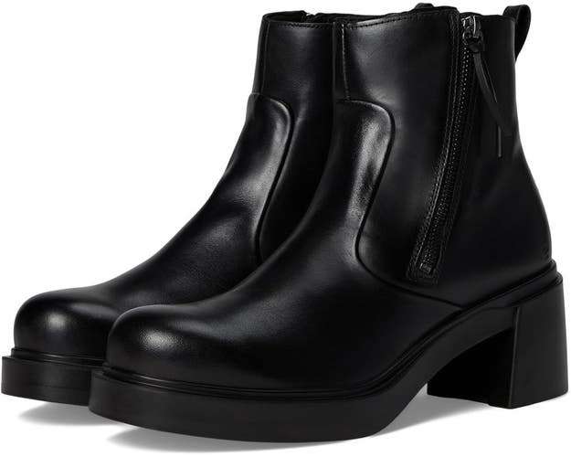 ECCO Metropole Seoul 45 Boots Women's US 8 Black Leather Ankle Bootie RHS8620