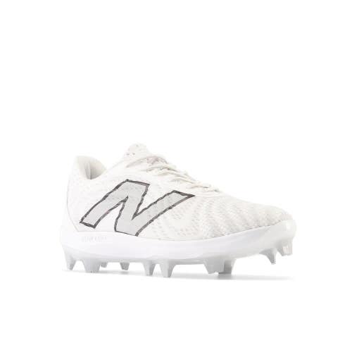 New Balance FuelCell 4040v7 PL4040W7 Men 12 White Molded Baseball Cleats NIN1374
