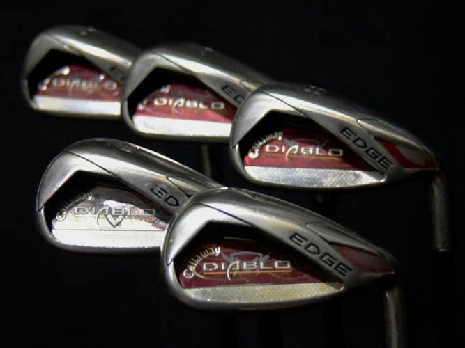 CALLAWAY DIABLO EDGE IRON SET 5-PW FLEX: SENIORS LENGTH: (6) 37.5 IN RH NEW GRIP