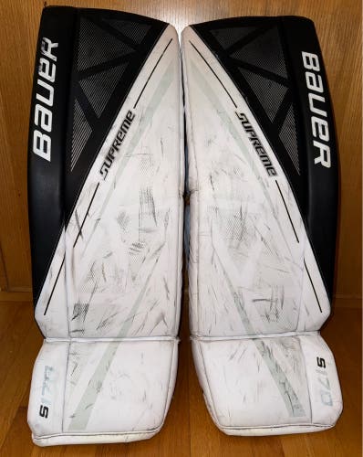 35" 2017 Bauer Supreme S170 Goalie Leg Pads (Used)