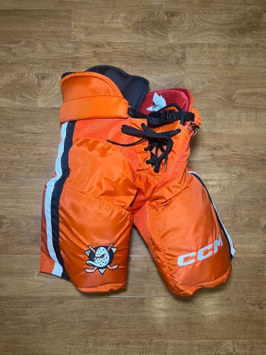 NHL Pro Stock CCM HP45 Medium Hockey Pants - Anaheim Ducks