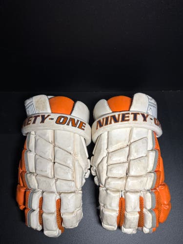 Brine Clutch Lacrosse Gloves (Used) TEAM 91 check description