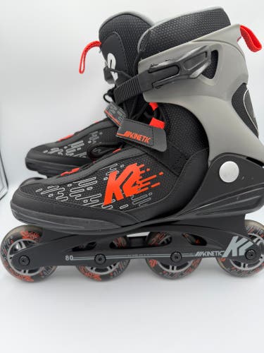 K2 Men's Kinetic 80 Inline Skates Black/Gray Size 12