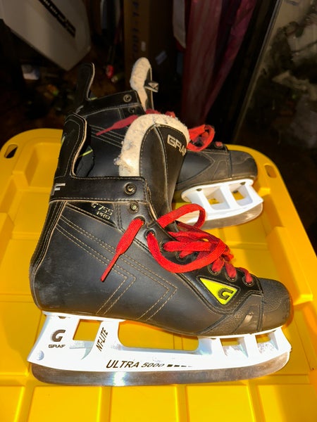 2019 Graf G755 Pro Hockey Skates Regular Width 9.5 (Used)