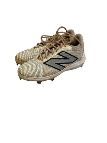 Used New Balance 4040 Metal Mens 7 Bb Sb Cleats White 11692-s000152084
