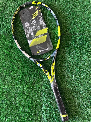 Babolat Pure Aero Tennis Racquet - Grey/Yellow- BRAND NEW