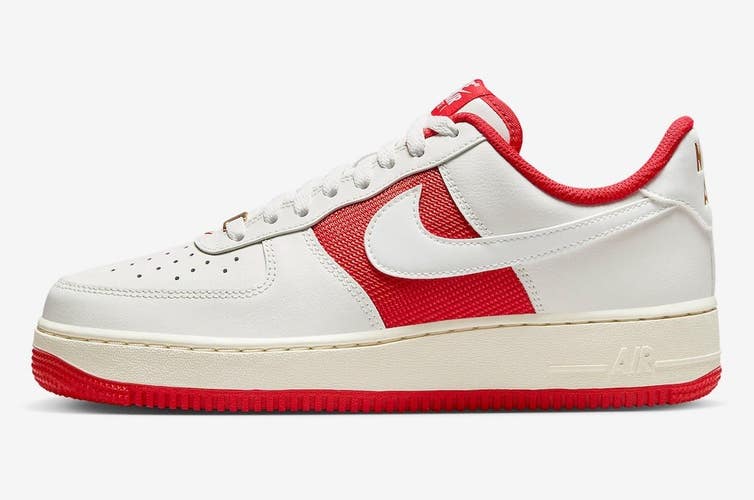 Nike Air Force 1 07 FN7439-133 Sneaker Men 11.5 Red White Lifestyle Shoe RHS3320