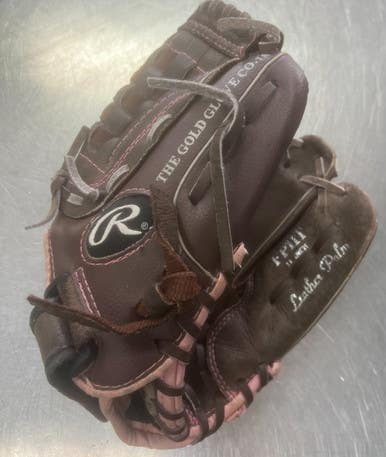 Used Rawlings Fastpitch Rh Throw Fastpitch Gloves Brown 11" 11497-s000158764