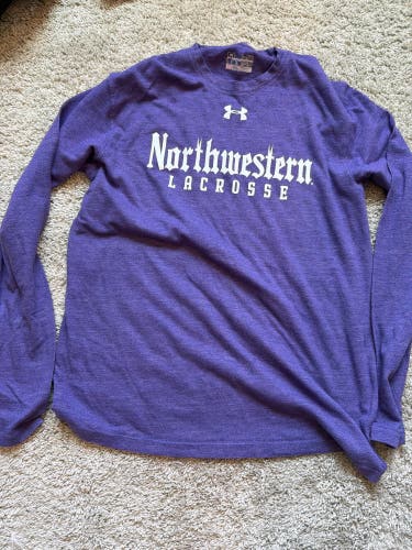Northwestern Lacrosse Purple Medium Women's Under Armour Shirt (New)