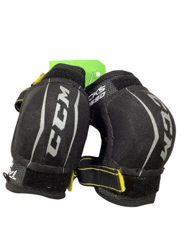 Used Ccm Tacks 9550 Junior Elbow Pads Black Lg 11347-s000270819