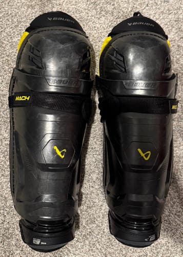 Intermediate Bauer Supreme Mach 14" Shin Pads (Used)