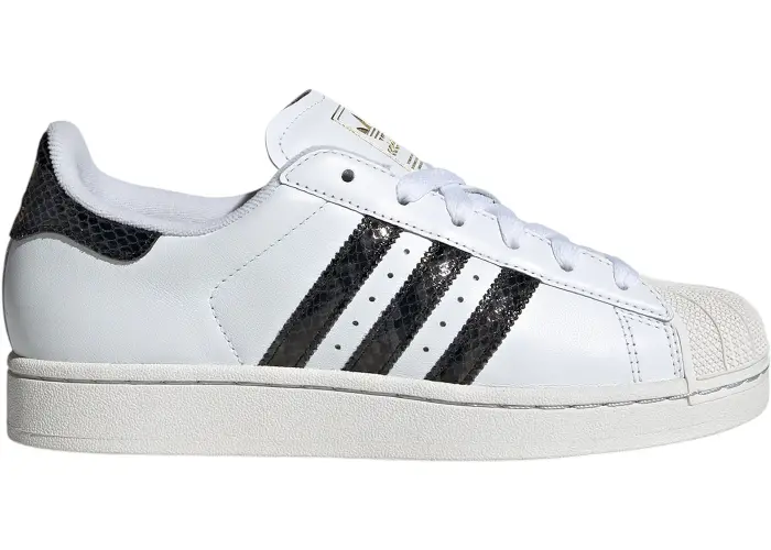 Size 9 - adidas Superstar II Snakeskin Stripes White (Women's) JP8162