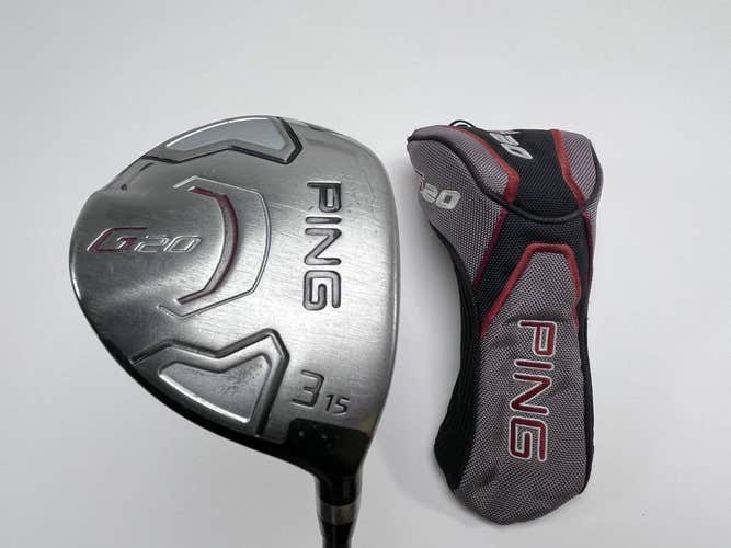 Ping G20 3 Fairway Wood 15* TFC169F Soft Regular Senior RH HC Midsize Grip