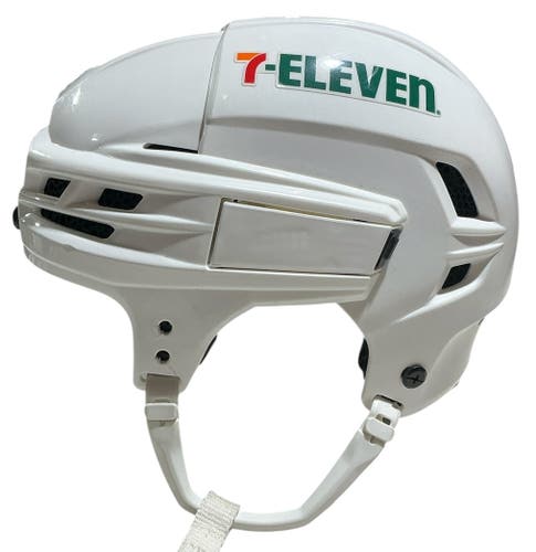 Stars CCM Super Tacks X Total Custom Pro Stock Hockey Helmet White Small FIT 2 (USED) 7973