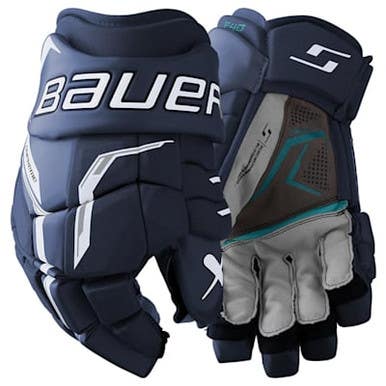New Bauer S26 Supreme F40 12.5" Nvy Gloves 11860-bar1067166nv125