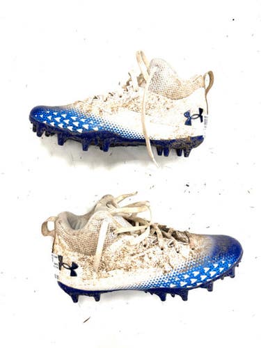 Used Under Armour Lax Cleats Boys White Junior 06.5 11860-s000310470