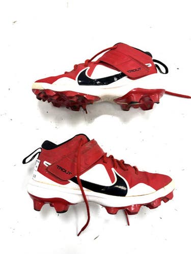 Used Nike Trout Bb Sb Cleats Red Youth 06.5 11860-s000310043
