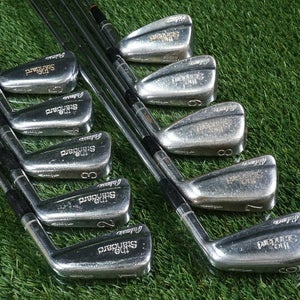 VINTAGE MUSCLE BACK ARNOLD PALMER THE STANDARD 1-P IRONS SET, STIFF STEEL