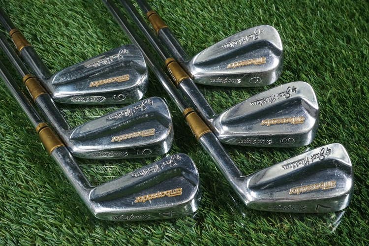 VINTAGE MACGREGOR BY JACK NICKLAUS AMBASSADOR MATCHING SERIAL 4-9 IRONS SET!
