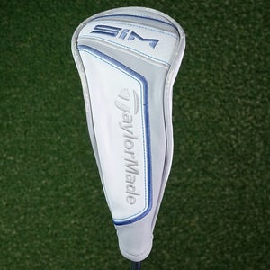 TAYLORMADE ORIGINAL SIM RESCUE / HYBRID HEADCOVER LADIES WHITE & BLUE GOLF