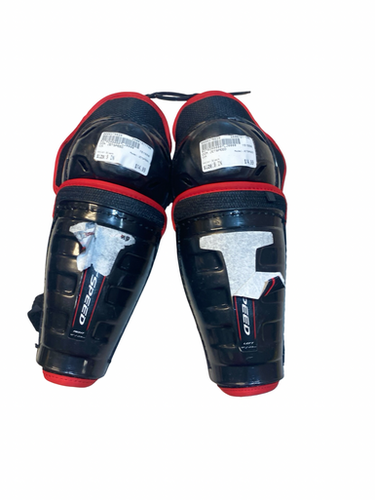 Used Ccm Jetspeed Junior Shin Guards Black 9" 11706-s000379629