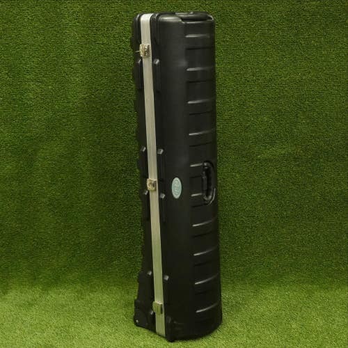 SKB Locking Hard Shell Golf Club Bag Rolling Travel Case, Excellent ~ W/ Key!