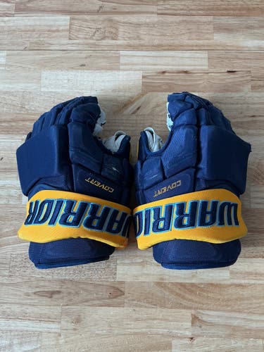 Game Used Toledo Walleye #8 Warrior Covert Pro Size 13” Gloves