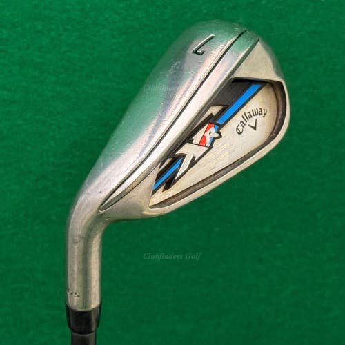 LH Callaway XR OS Single 7 Iron Mitsubishi Fubuki AT 50-A Graphite Seniors