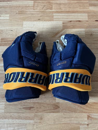Game Used Toledo Walleye #9 Warrior Covert Pro Size 14” Gloves