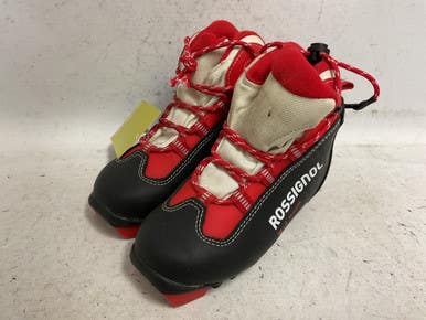Used Rossignol X-1 Jr Boys Nnn Xc Ski Boots Black Yt-13 11855-s000205420