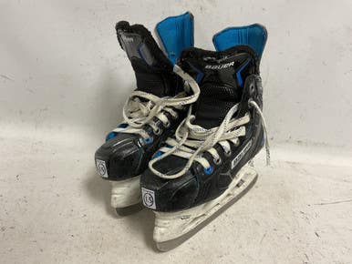 Used Bauer Nexus 7000 Junior Hockey Skate Black And Royal Blue Junior 01.5 11855-s000205314