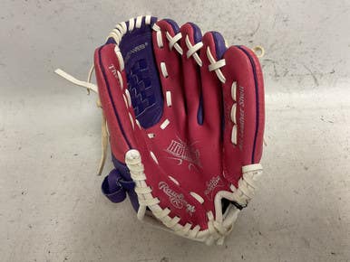 Used Rawlings Highlight Series Hfp10ppw Rh Throw Fastpitch Gloves Pink 10" 11855-s000205258