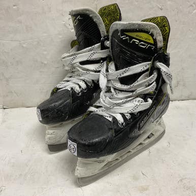 Used Bauer Vapor 3x Junior Hockey Skate White Black Yellow Junior 03.5 11855-s000205235