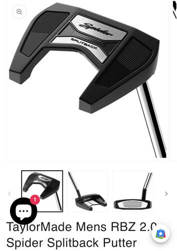 Men's TaylorMade Spider Mallet Right Handed Putter 34" (Used)