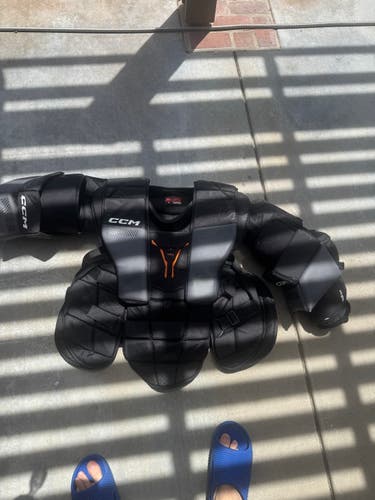 Medium/Large fit 2 CCM Pro Spec Goalie Chest Protector Pro Stock (Used)