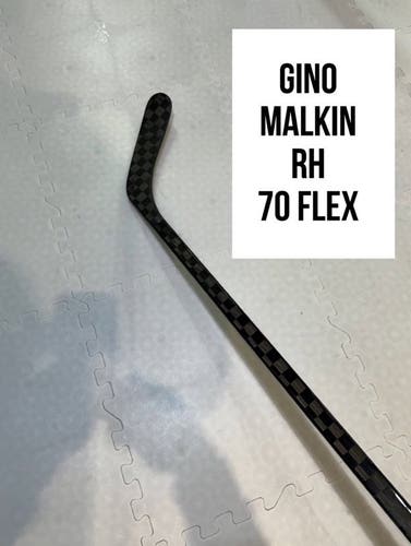 Senior(1x)Right CT: Gino Malkin 70 Flex ProBlackStock™ Unbranded Pro Stock Hockey Sticks