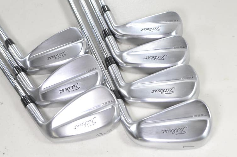 Titleist T250 2025 4-PW Iron Set Stiff Flex Right AMT Black Steel # 210338