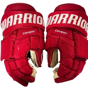 Warrior Covert Pro Allen Americans Pro Stock Hockey Gloves 14” Red (Used) 9027
