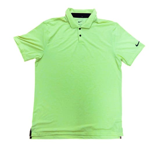 Nike Dri-FIT Vapor Golf Polo Shirt Light Lemon Twist DA2974-736 Men Size Medium