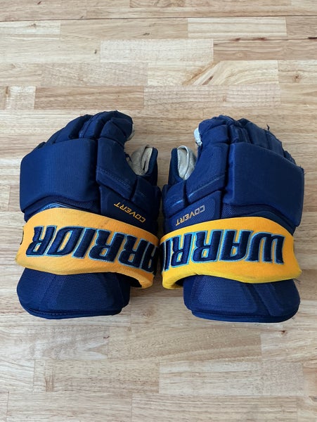 Game Used Toledo Walleye #9 Warrior Covert Pro Size 14” Gloves