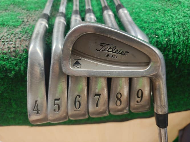 Titleist DCI 990 Iron Set 3-9 Steel Shaft Stiff Flex S300