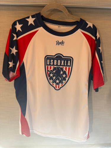 USBOXLA White Medium Adult Rude American Shirt
